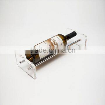 Customized Clear Acrylic Wine Bottle Holder