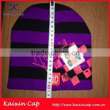 Pink Girl Fashion Acryl Beanie Hat 100% Acryl Knit Cap