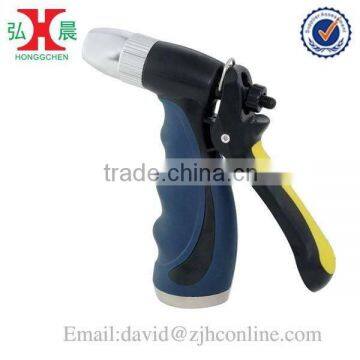 Pistol Nozzle Adjustable Spray Mist to Jet Stream Metal Body With Rubber Coated