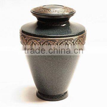 Brass cremation urn