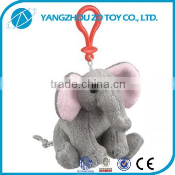 Super soft plush polyester plush toy keyring