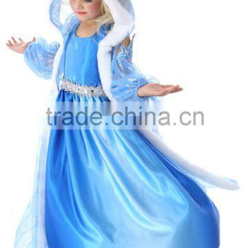 2015 hot sale girls frozen elsa princess dress costumes BC2093