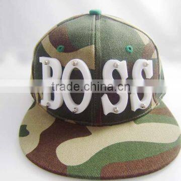 New Hip Hop Acrylic letter camouflage adjustable Baseball Snapback Caps Hats Mens