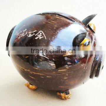 Coconut Shell Money Bank Boxes