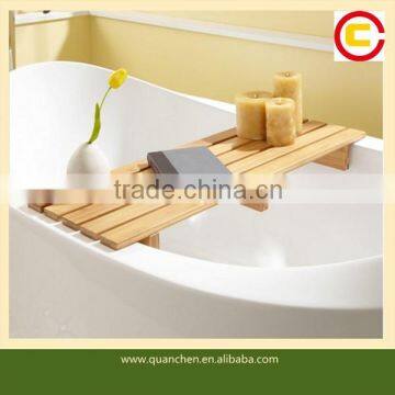 Modern Practical Bamboo Bathtub Shelf Bathroom Rack