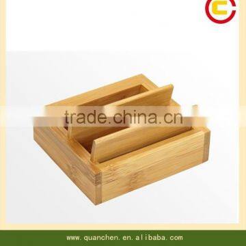 Custom bamboo office name card holder