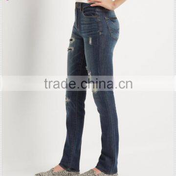 China Apparel wholesale Denim clothing manufacturer lady jean