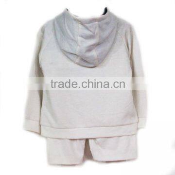 Grey Sport Fleece Heart Style Kids Wear photo-2