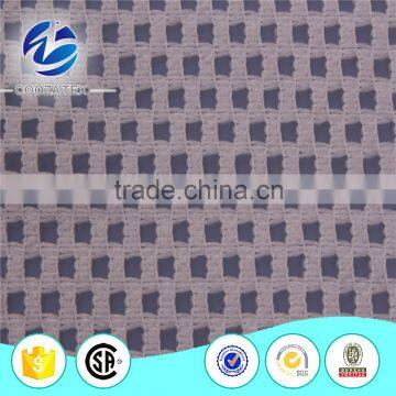 Fashion white 100%polyester mesh net grid fabric