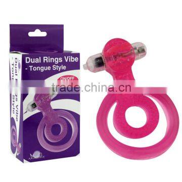 sex toy Dual Rings Vibe - Tongue Style