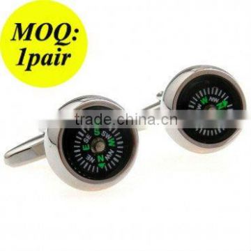 Men's Stainless Steel Compass Cuff Link