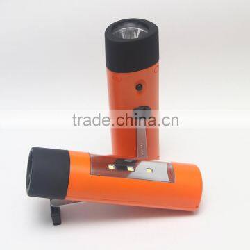 Multifunctional LED Flashlight Torches With Spotlight Rechargeable Battery