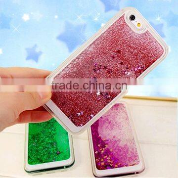 Glitter Bling Stars Liquid Novelty Colourful Tpu Phone Case For Apple Iphone 6 6s Plus photo-4