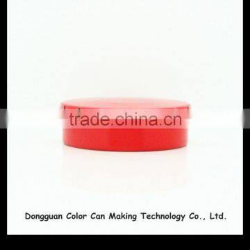 Click-clack cosmetic container tin can wholesale