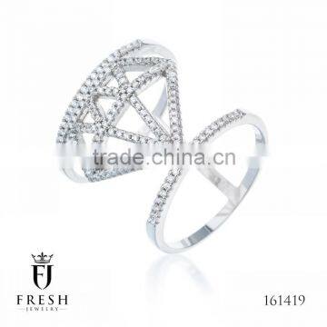 Fashion 925 Sterling Silver Ring - 161419 , Wholesale Silver Jewellery, Silver Jewellery Manufacturer, CZ Cubic Zircon AAA