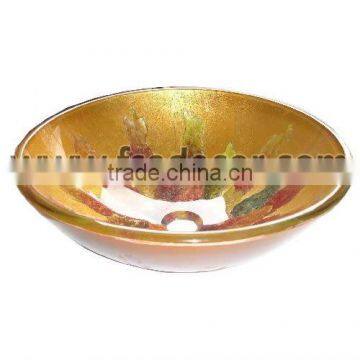 Eco-friendly Panited Bathroom Basin Glass