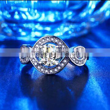 Wholesale Czech Crystal Stainless Steel Ring photo-2