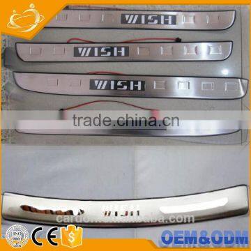 Stainless Steel Chrome Trunk Guard Footplate For Toyota Wish Rear Bumper Plate ( Outside Type) Auto Spare Parts for Wish photo-2