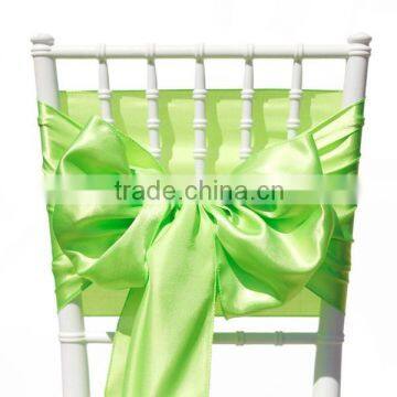 Sage Satin Chair Sash, Chair Ties, Wraps for Wedding Banquet Hotel Wholesale