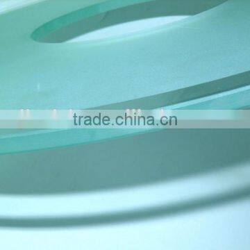 Acid etch glass panel