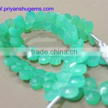 Chrysoprase Pear Faceted 5*7 mm Pear 100% Natural Gemstone photo-2