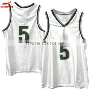 Wholesales professional custom plain white basketball jersey