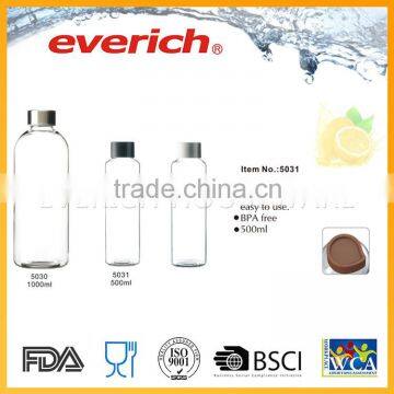 Large clean wholesale professional factory made OEM 1000ml glass bottle