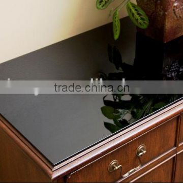 Quality float glass black lacquer glass dining table glass