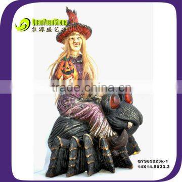 Halloween witch decroation&polyresin halloween decroation