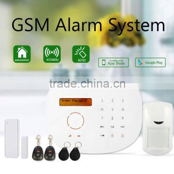 House security Equipment Home Automation NEW Wireless GSM Alarm System with touchpad