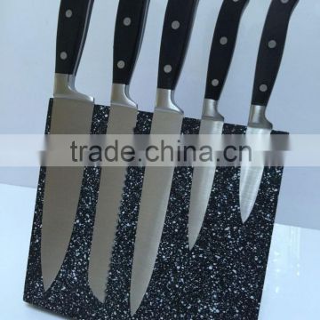 5PCS Stainless Steel Knife Set with a Magnetic Block