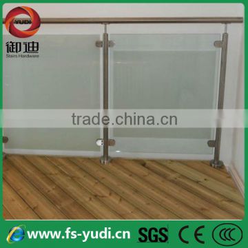 ornamental stainless steel balustrade and handrails glass clamp