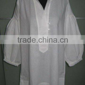 White cotton night shirt