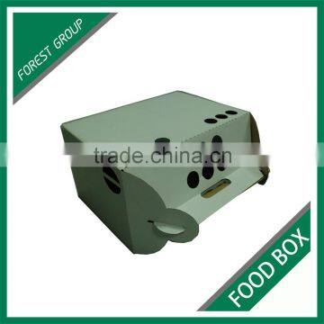 WHITE PLAIN CORRUGATED FOOD BOX FOR SHIPPING HAMBURGER WITH CUSTOM LOGO AND PRINT photo-5