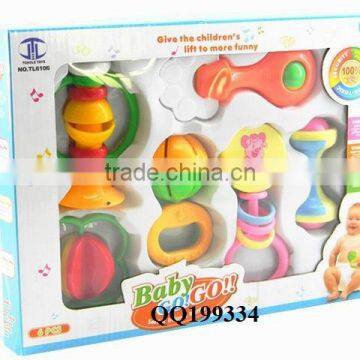 Lovely plastic baby toy rattle