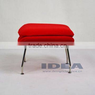 Replica Womb Chair Foot Stool - Red Wool Fabric photo-4