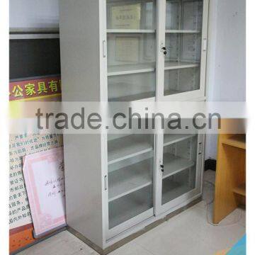 Clear view 4 swing glass door filing cupboard