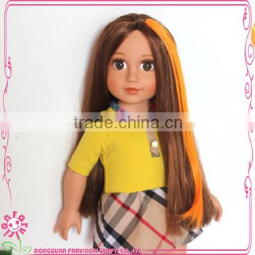 Fashionable doll wigs for American girl dolls OEM toy wigs