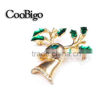 Fashion Jewelry Charming Deer Head Rhinestone Pin Brooch Wedding Invitation Christmas Party Gift Apparel Accessories photo-2