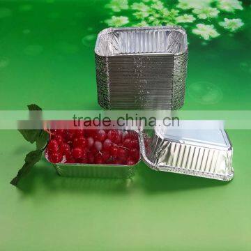 manufacturer retangle aluminium foil food container bulk production