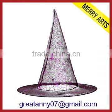 2014 New design wholesale Transparent Party Halloween Carnival hat with Long wig