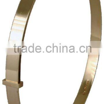 Gold, childrens and ladies 4 mm expanding Bangles