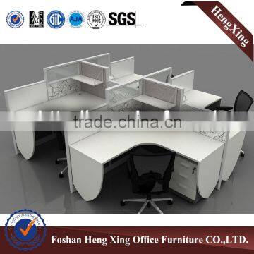 Modern White MFC Office Computer desk Workstaions for staff Office (HX-PT5023)