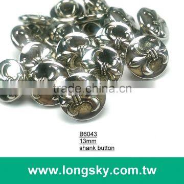 (#B6043/13mm) Taiwan Made Lance Pattern Small Shank Buttons for Youngs Shirt photo-2