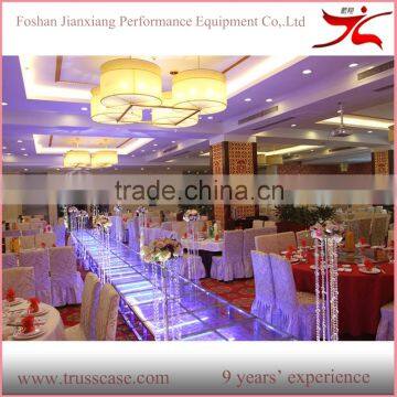 Acrylic glass portable wedding stage with 18 mm deck