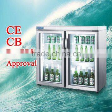 beer freezers/120liters/2doors stainless steel