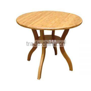 Folded Leisured-Round Bamboo Coffee Table