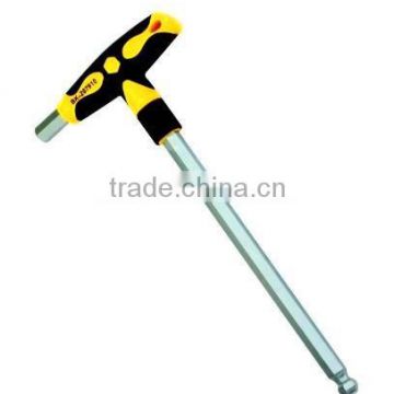 Cr-v steel hex key ,with PP and TPR T-handle