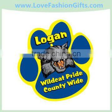 Paw Print Shaped Car Magnet