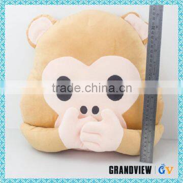 Hot Sale Plush Emoji Monkey, Fashionable Animal Pillow (35*35cm)